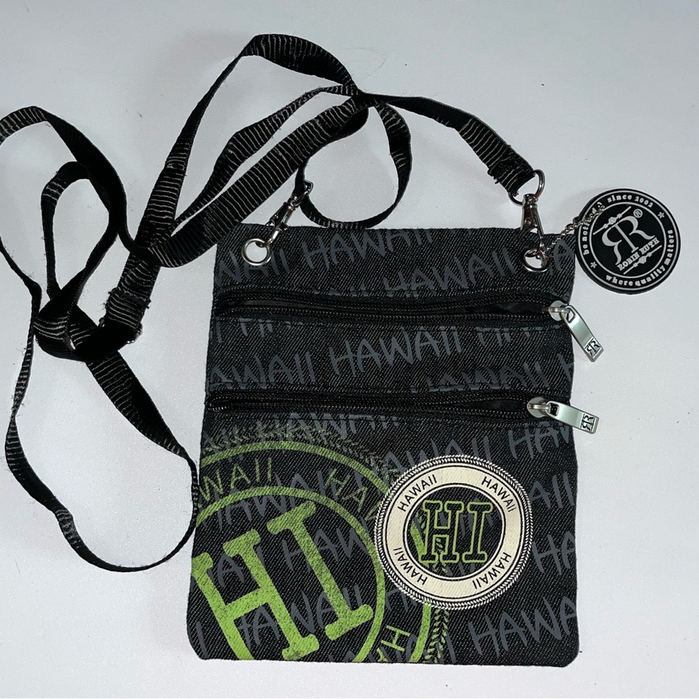 Hawaii Black and Green Crossbody Bag SKU - PB027